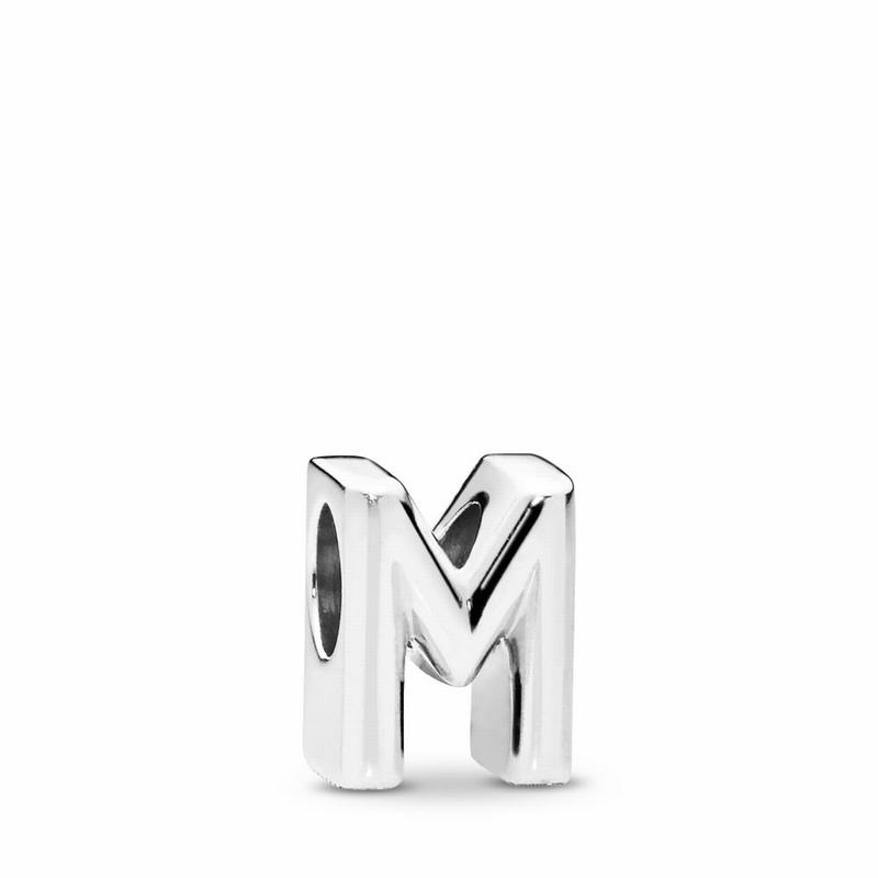 Pandora Letter M Charm Online NZ, Sterling Silver (361985-DXN)